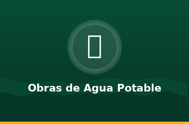 Inicio de obras de agua potable