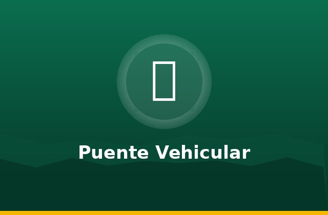 Construcción de puente vehicular