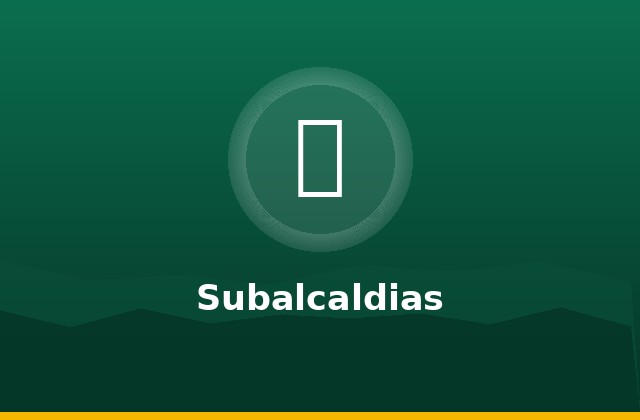 Subalcaldías